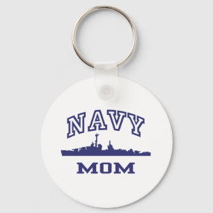 Navy Mum Key Ring