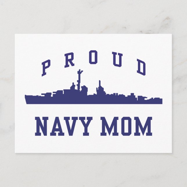 Navy Mum Postcard (Front)