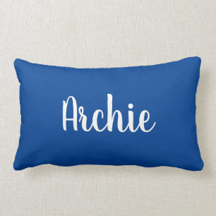 Navy Name Pillow
