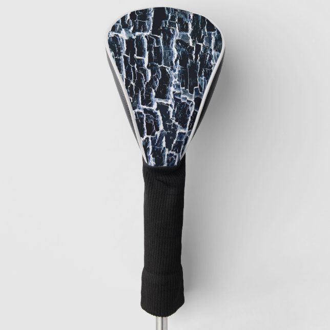 Navy Nature Abstract Golf Head Cover (Front)