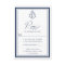 Navy Nautical Anchor Monogram Wedding RSVP Card