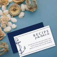 Navy Nautical Anchor Recipe for the Bride