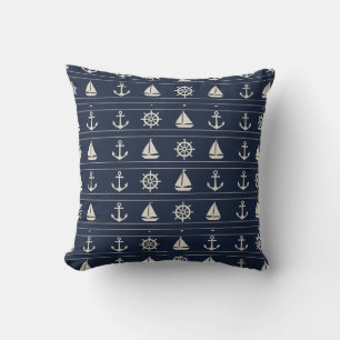 Navy Nautical Stripes Duvet Cover & Pillow Shams