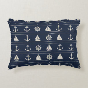 Navy Nautical Stripes Duvet Cover & Pillow Shams