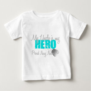 Navy Niece Hero Uncle Baby T-Shirt
