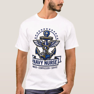 Navy Nurse Honour Compassion Service T-Shirt
