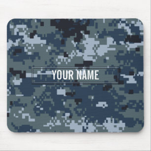 Navy NWU Camouflage Customisable Mouse Pad