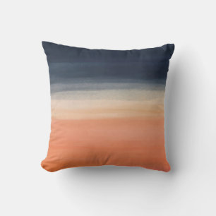 Navy Ombre Pattern Throw Pillow