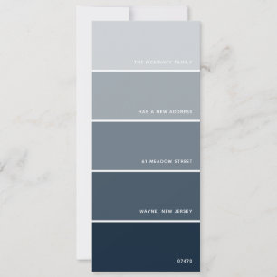 Navy Paint Swatch New Address Announcement