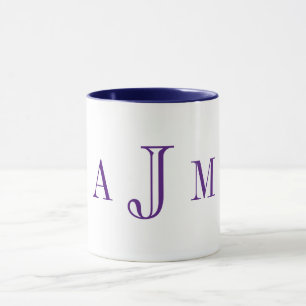 Navy Personalised Coffee Mug