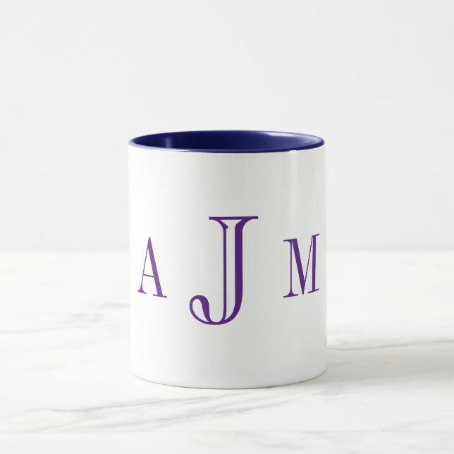 Navy Personalised Coffee Mug (Center)