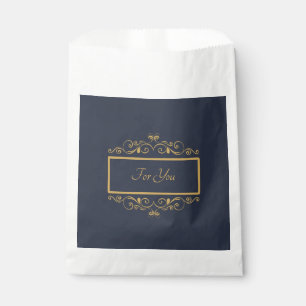 Navy Personalised Favour Bag