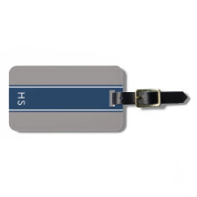 Navy Personalised Luggage Tag