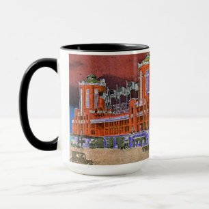 Navy Pier Chicago 1920's Watercolor Art Windy City Mug