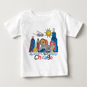 Navy Pier Chicago Baby T-Shirt