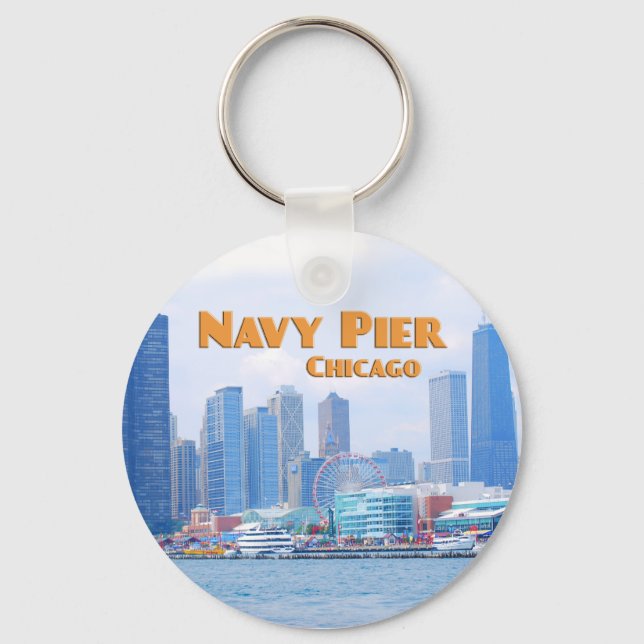 Navy Pier - Chicago Illinois Key Ring (Front)