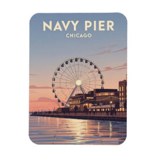 Navy Pier Chicago Illinois Travel Magnet