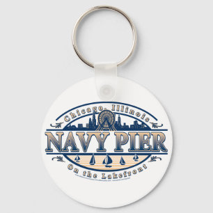 Navy Pier Chicago Key Ring