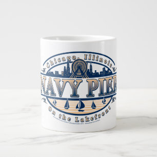 Navy Pier Chicago Large Coffee Mug