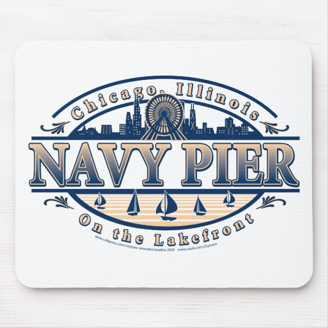 Navy Pier Chicago Mouse Pad (Front)