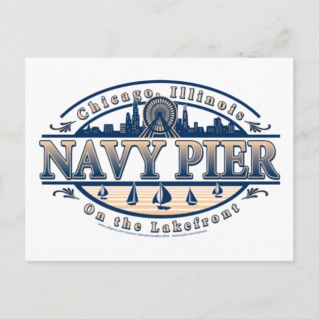 Navy Pier Chicago Postcard (Front)
