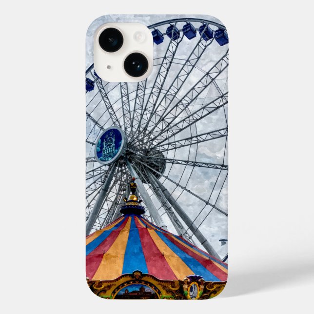Navy Pier Ferris Wheel Case-Mate iPhone Case (Back)