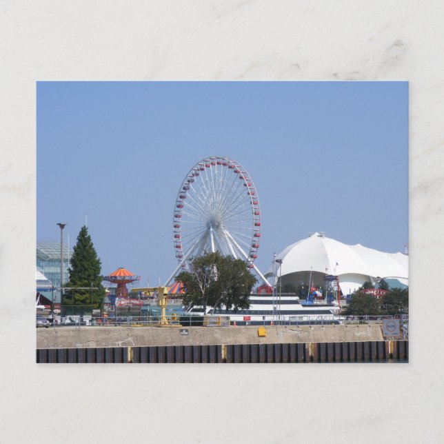 Navy Pier Ferris Wheel Postcard (Front)