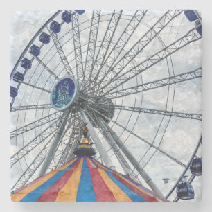 Navy Pier Ferris Wheel Stone Coaster