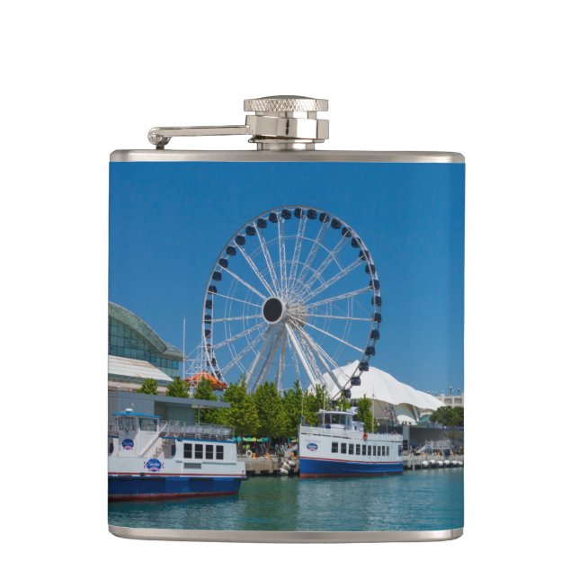 Navy Pier Hip Flask (Front)