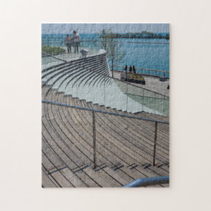 Navy Pier Stairs Jigsaw Puzzle