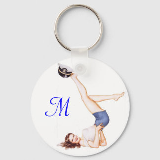 Navy pinup keychain