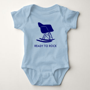 Navy Ready to Rock Mid Century Modern Chair Tee
