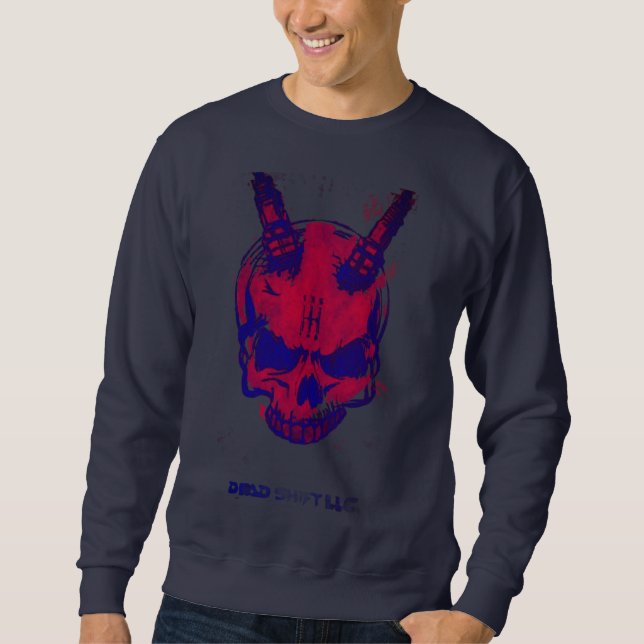 navy & red sweatshirt  (Front)