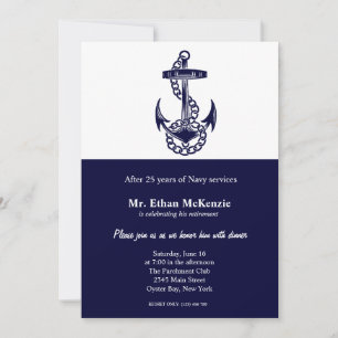 Navy Retirement Invitation