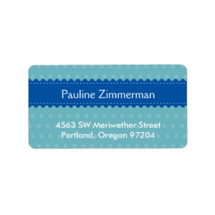 Navy ribbon cool snowflake blue holiday season label