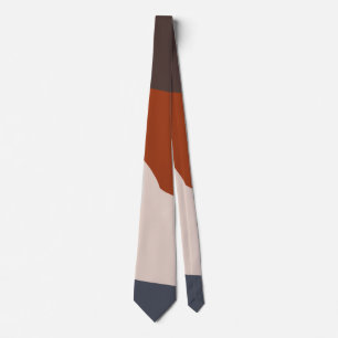 Navy & Rust VIII Abstract Tie