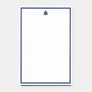 Navy Sailboat Post-it Notes