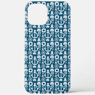Navy sailor Element sea pattern iPhone 12 Pro Max Case