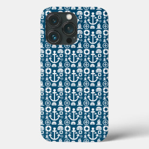 Navy sailor Element sea pattern iPhone 13 Pro Case