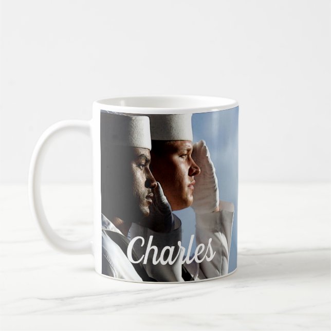 Navy Sailors Personalised Coffee Mug (Left)