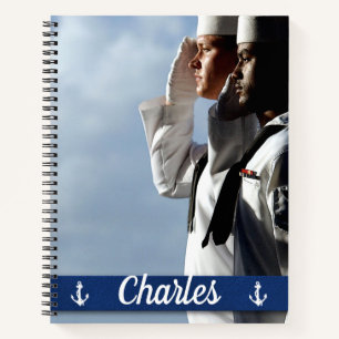Navy Sailors Personalised Notebook
