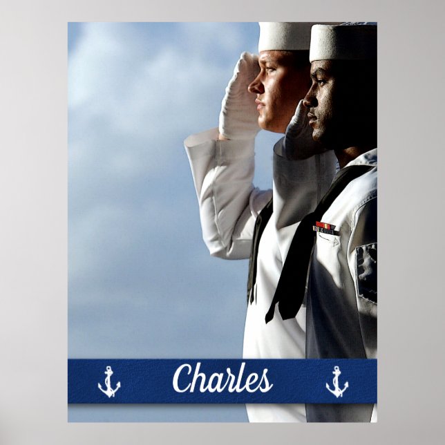 Navy Sailors Personalized Poster (Front)