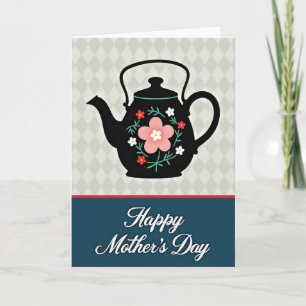 Navy Script Mothers Day Card