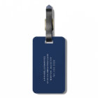 Navy & Seafoam Greek Key | Luggage Tag