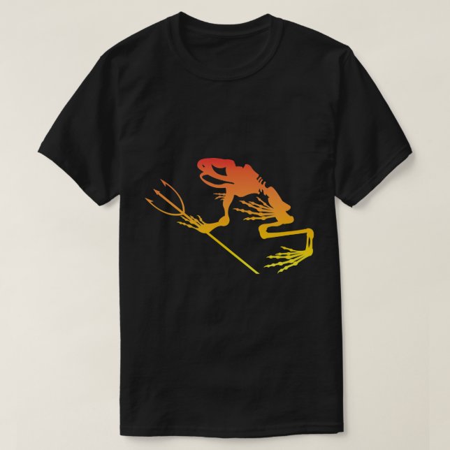 Navy SEAL Bonefrog II Frogman Gold T-Shirt (Design Front)