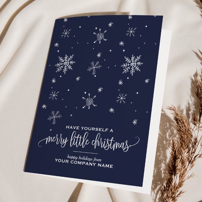 Navy Snowflake Corporate Holiday (Creator Uploaded)