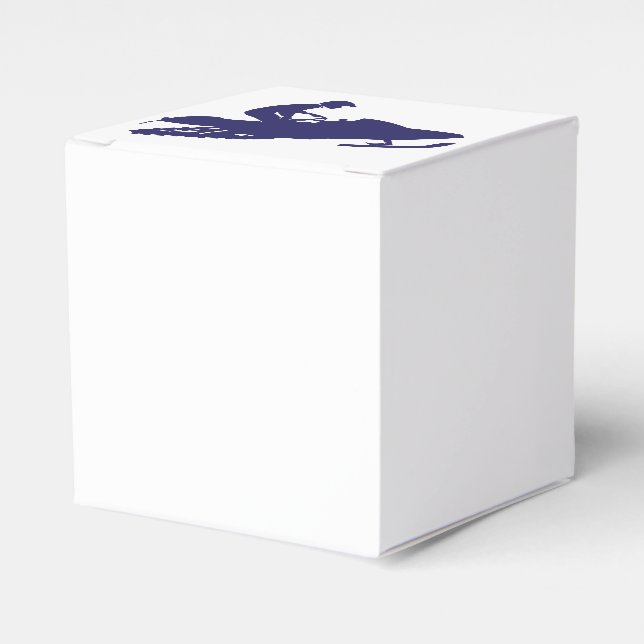 Navy-Snowmobiler Favour Box (Front Side)