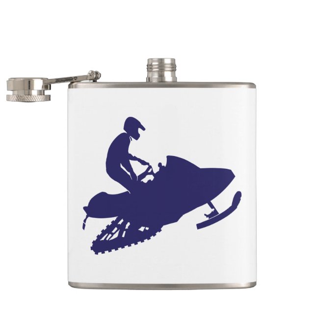 Navy-Snowmobiler Hip Flask (Opened)
