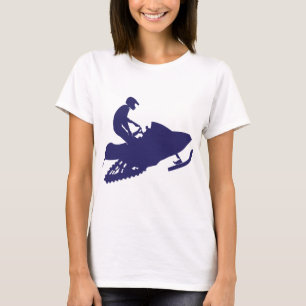 Navy-Snowmobiler T-Shirt