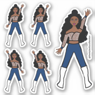 Navy Spark Dancer Stickers #1